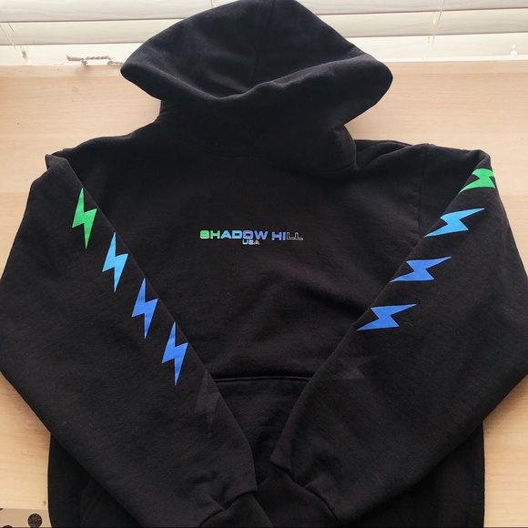 shadow hill Tops - Shadow hill hoodie lightning bolt sleeves